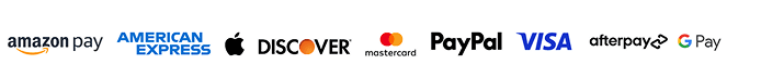 Accepted payment methods: Amazon Pay, American Express, Apple Pay, Discover, Mastercard, PayPal, Visa, Afterpay and Google Pay